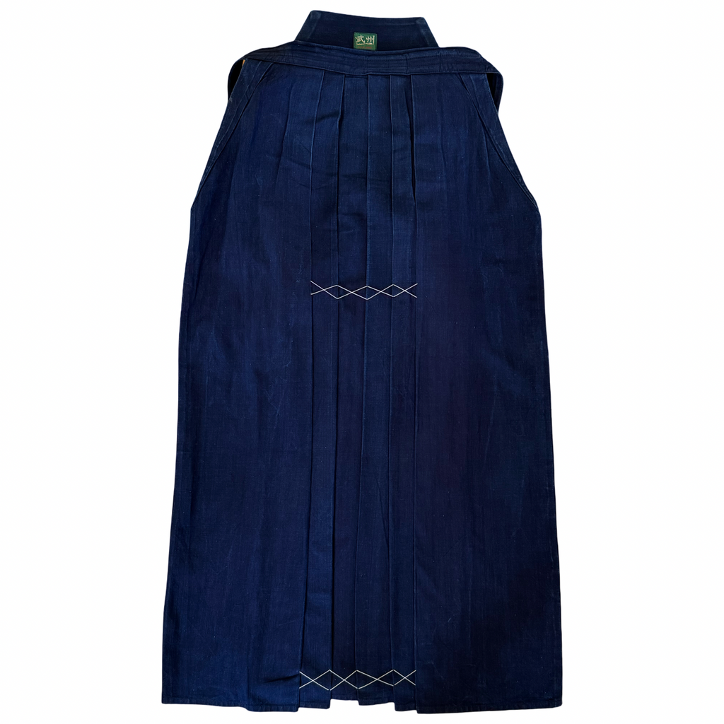 【BUSHU-ICHI】Green Label Indigo Cotton Hakama, Size 25