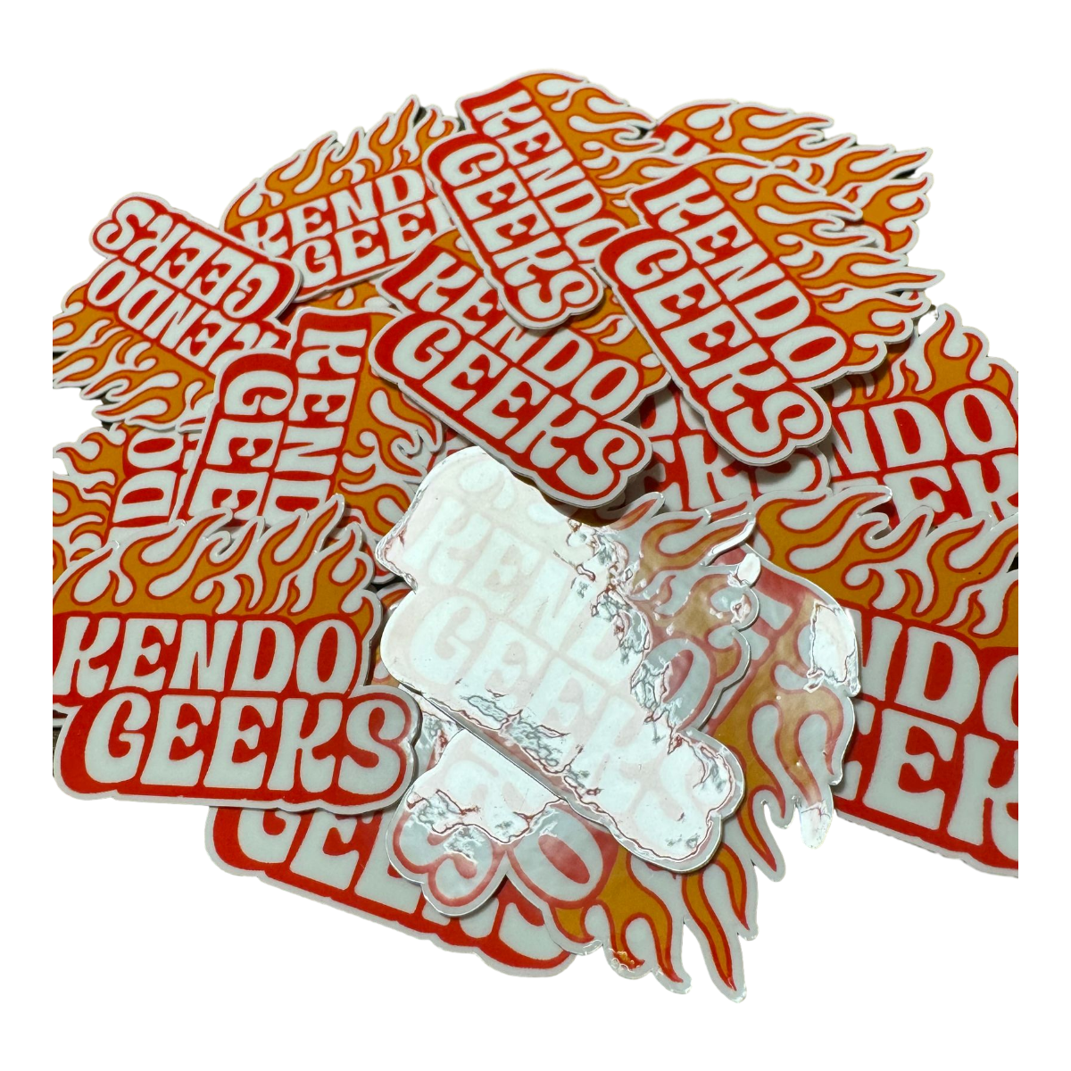 Flame sticker